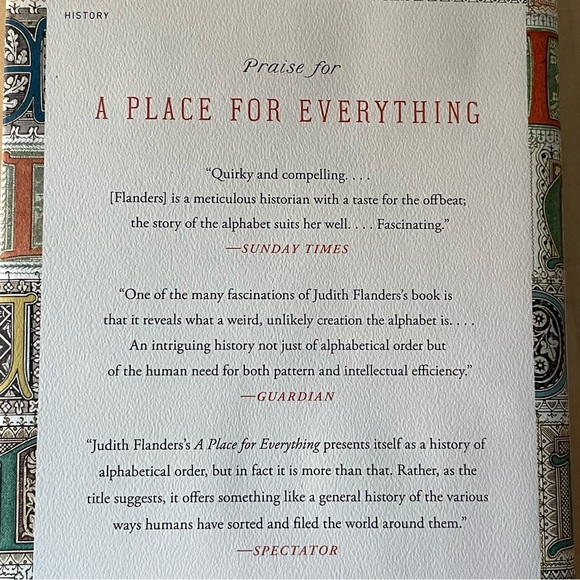 JUST IN A Place for Everything Book History Alphabet Linguistics Language Nonfic - Picture 3 of 9